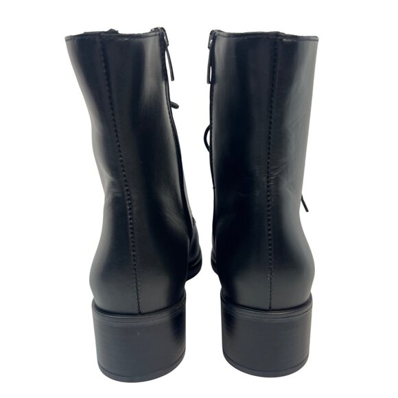 La Canadienne Women's Palmina Combat Boot,Black Leather 8 W US - Picture 4 of 11